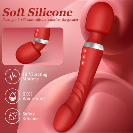 Double Headed Powerful Magic Wand Vibrators for Women AV Vibrator G Spot Massager Sex Toys Clit Stimulator Dildos for Adult 18+