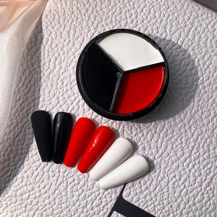 3 Colors Solid Cream Color Gel Nail Polish Soak Off UV LED Lamp Gel  Nail Tips Varnish Painting Japanese Canned Solid Gel Cream