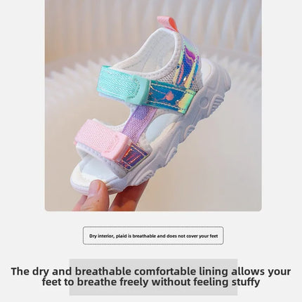 Children's Sandals 2025 New Summer Fashion Soft Bottom Princess Versatile Children's Shoes Little Girls Beach Shoes Girls' Shoes