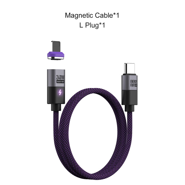 240W Type C Magnetic Charging Cable PD3.1 USB C to USB C/Micro USB Magnetic Charger Fast Charging Cord for Phone Laptop Tablet