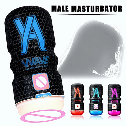 Powerful Sucking Masturbation Cup Realistic Anal Vagina Pocket Pussy Anal Vagina Pocket Pussy Blowjob Massager Male Masturbator