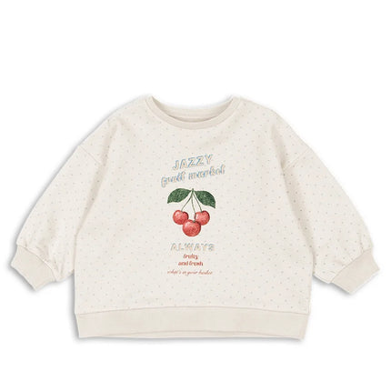 Kids' Sweatshirt New 2026 Spring/Summer New Arrival Cartoon Fashion Boys' Girls' Short-Sleeve 100% Cotton Casual Sweatshirt Set