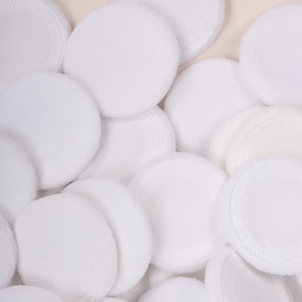 2-5-10-20Pcs Portable and Practical High-Grade White Round Powder Puff for Base and Fixing Makeup