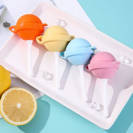 Quality Mini Silicone Ice Molds Reusable DIY Ice Pop Mold with Removable Lids Lollipop Ice Maker Party