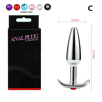Metal Anal Beads Butt Plug Set Small Large Wearable Ass Analplug Jewelry Dilator Dildo Prosate Massager Sex Toy Man Women Shop