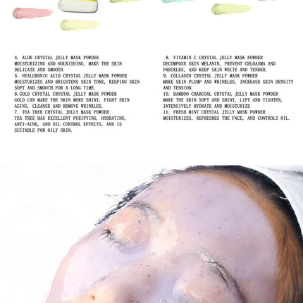650g Enzyme Crystal Facial Mask Powder Carrot Soft Mask Powder Moisturizing Rose Petal Jelly Mask Mud Face Care Dropshipping
