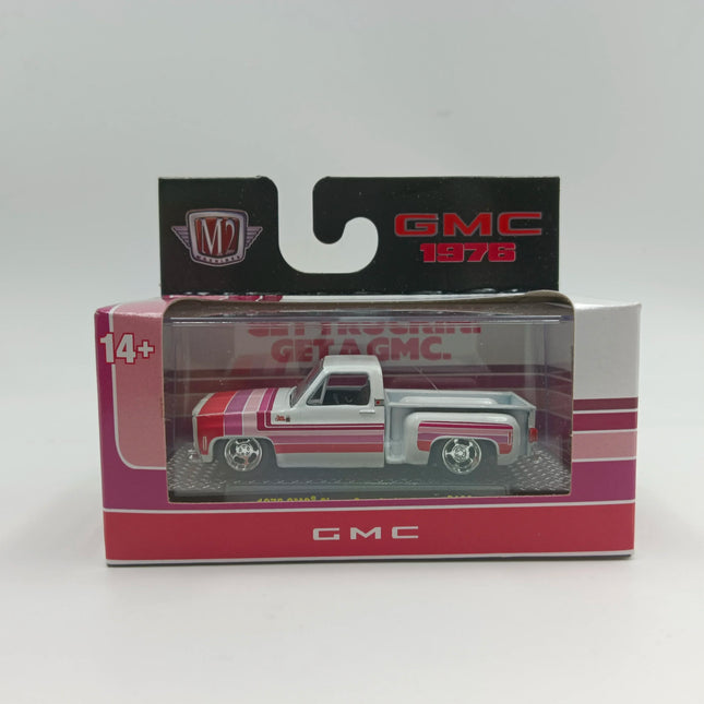 M2 machines 1/64 1976 GMC Sierra Grande 15 pick Die-cast alloy car model collection display child gift