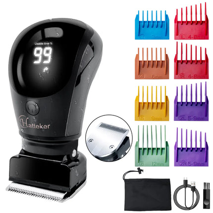 Solimpia Electric Shaver 6 Blade for Men Portable Magnetic Charging Bald Head Trimmer Multi-Functional Shaving Machine 2-pcs Set