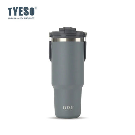 TYESO 600/900/1200ML Travel Coffee Mug Stainless Steel Double Walled Vacuum Water Bottle Tumbler Thermo Bottle Insulated Cup
