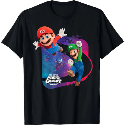 2026 New The Super Mario Galaxy Movie graphic unisex cotton shirt,There are children size, summer Men's fashion Harajuku T-shirt