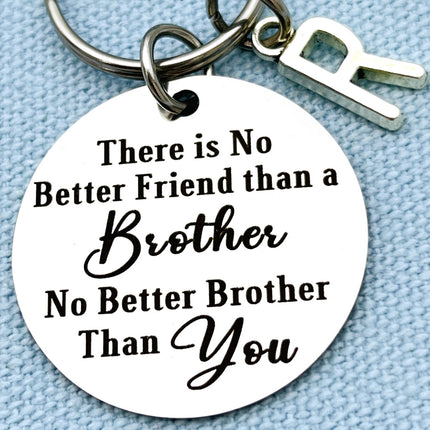 Birthday Gifts for Brother No Better Friend Than A Brother No Better Brother Than You Friendship Keychain for Men Friend