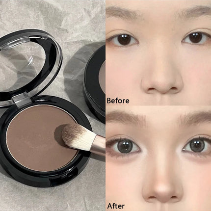 3D Nose Shadow Matte Cement Gray White Face Contouring Press Powder Natural Brightening Highlighter Face Bronzer Contour Makeup