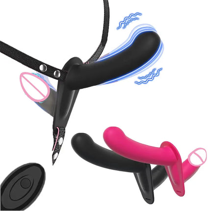 Remote Strap On Double Head Penetration Dildo Vibrator for Lesbian Wearable G-Spot Vagina Massager Sex Toys Adult Products 18+