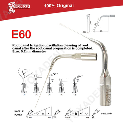 Woodpecker Tips DTE Dental Ultrasonic Endo Scaler Tips Scaling Tips Fit EMS UDS NSK SATELEC Scaler Handpiece Dentistry Tools