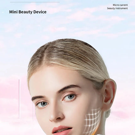 Micro Current Face Beauty Instrument Mini Portable Face Slimming Massager EMS Delicate Contour Lifting Firm Skin Beauty Device