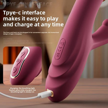 3in1 Thrusting Dild Vibrator for Women G-spot stimulator masturbatorClitoris Stimulator Sex Toys Female Goods for Adults