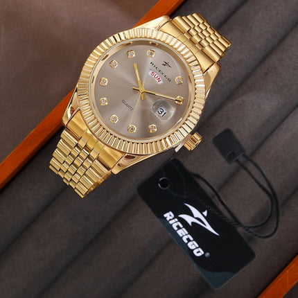 Men's Sport Wristwatches Casual Simple Fashion Calendar Week Quartz Watch Male Watches Reloj for Christmas New Year Gifts