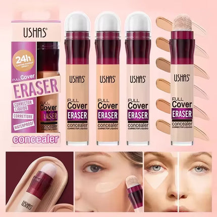Sponge Head Concealer for Dark Circles, Tears, Freckles, Acne, Dark Circles, Pigmentation and Blemishes, Creating Natural Skin