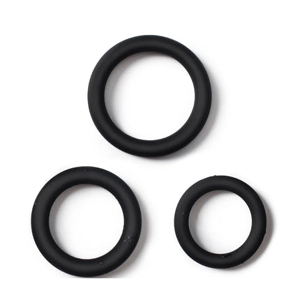 3PCS Silicone Penis Rings Set Delay Ejaculation Cock Ring Glow In Dark Male Stamina Enhancer Lock Sperm Sex Toys for Men Couples