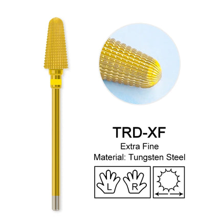 Tapered Barrel Nail Drill Bits Carbide Nails Grinding Head Milling Cutter 4XC Hard Soft Gel Removal Polishing DIY Tools