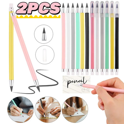 Eternal Pencil Erasable Unlimited Pencil Inkless Art Sketching Writing Hb Drawing Tools Cute Office Stationery Learning Supplies