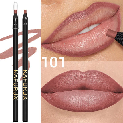 1PC Waterproof Matte Lip Liner Contours Lips in Shades Lipstick Long Lasting Non-stick Cup Hydrating Lip Makeup 12 Colors Gifts