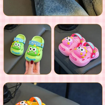 2025   Children's Slippers Cute Cartoon Girls Boys with Soft Soles Baby Bags Perforated Shoes Home and Baby Sandals***