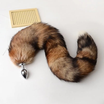 Exotic Anal Sex Toys with 30cm-100cm Separable Fox Tail Metal Butt Plug for Women BDSM Anue Bondage Flirting Sexy Shop