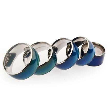 Stainless steel color changing lock ring adult sex toy metal lock ring male penis exercise ring