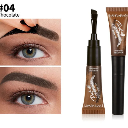 5 Color Peel-off Eyebrow Gel Cream Quick-Drying Lasting Tearing Eyebrow Dye Glue Waterproof Brow Tattoo Eyebrow Enhancer Tint