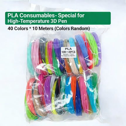 40 Colors 3D Pen Filament 1.75mm PLA Each Color 33 Feet 10m Glow-in-the-Dark 3D Filament Perfect Child Gift & Teaching-Specific