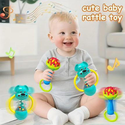 Blue Style Single Head Bell - Vibrant Animal-Themed Musical Instrument for Toddlers, Durable ABS Material, Perfect for Playtime