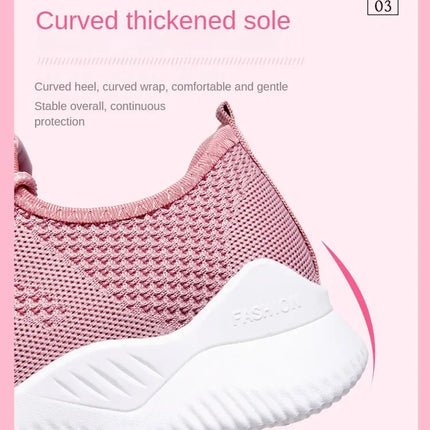 2025 Sports Running Shoes Women's Mesh Breathable Walking Women's Sports Shoes Comfortable and Fashionable Casual Sports Shoes