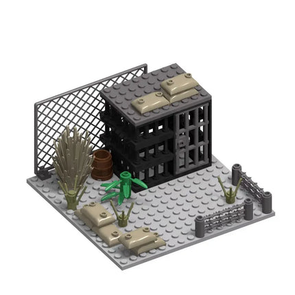WW2 Military Observation Tower - Army Base Building Blocks