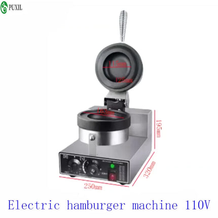 Electric Burger Machine 1300W Panini Press Non stick Coating Burger Machine Burger Machine Baking Machine