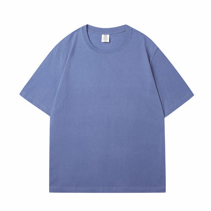 WAVLATII New Women Solid Cotton T Shirts Female Dark Green Oversized Casual Soft Tees Unisex Short Sleeve Summer Tops