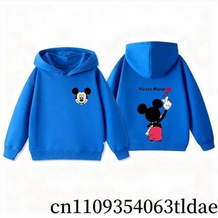 Cute Mickey and Minnie Hoodies for Kids, Boys and Girls, Autumn and Winter Warm Children's Hooded Sweatshirt