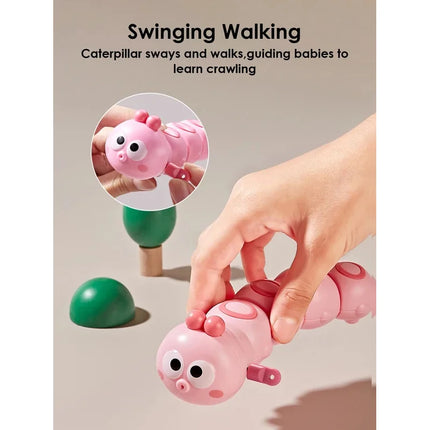 Cute Articulated Chain Caterpillar Crawling Toy Kids Early Education Stress Relief Fidget Toy Children Holiday Gift