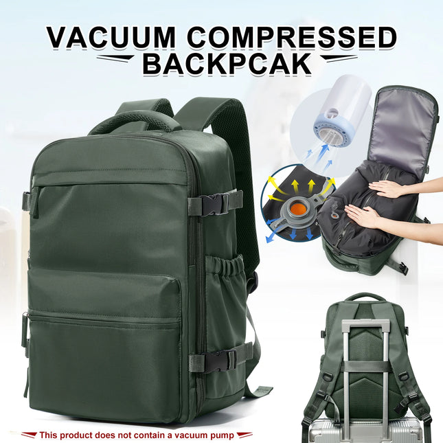 Ryanair Backpack Travel Cabin Airplane Backpack, Air Vacuum Compression Backpack, Women Men Backpack Business Laptop Bag Handbag
