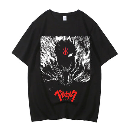 Berserk Anime T-shirt Summer Men Women High Quality Cotton Short Sleeve T-shirt Print T-shirt Tops 2024 Tee Trend Fans Clothes