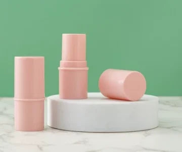 Wholesale 6g Cylinder Solid Deodorants Tube Green/Pink/Purple Lip Balm Container Empty Lipstick Bottle Cleansing Mask Stick
