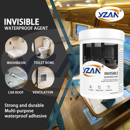 450g Polyurethane Waterproof Coating Invisible Paste Sealant Glue with Brush Adhesive Repair Nano Glue for Home Roof Bathroom Freeze-resistant Wall Crack Repair Glue Easy to brush on.