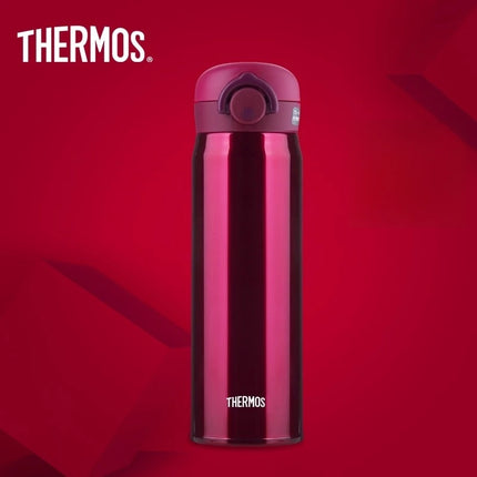 THERMOS Water Bottle 500ml Children Stainless Steel Vacuum Flask Thermal Mug, 6-12H Hot & Cold, Leakproof Coffee Mug for Hiking