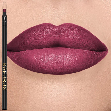 12 Colors Waterproof Matte Lip Liner Contours Lips Shades Lipstick Non-sticky Cup  Sexy Red Lip Tint Lip Pencil Korean Makeup