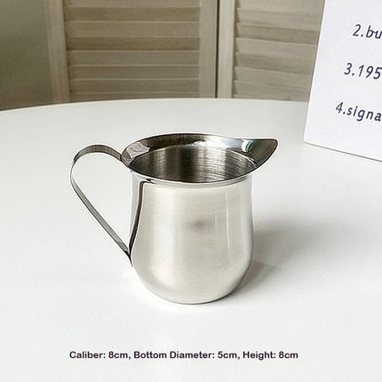 2/3/5/7oz Coffee Milk Frothing Pitcher Cup Steel Espresso Creamer Pitchers Ounce Measuring Cup With Pouring Spout Coffeeware