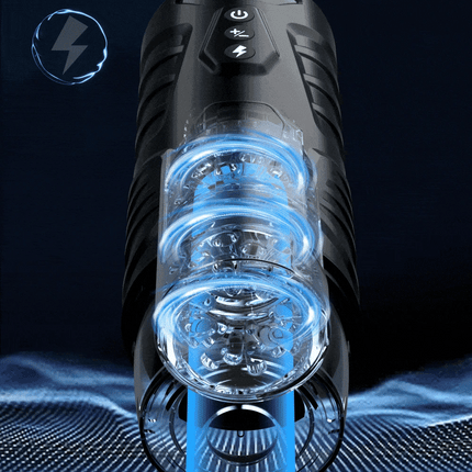 Automatic Masturbator for Men Telescopic Rotation Masturbation Cup with Handle Phone Stand Adult Goods Sex Toy for Men 18+