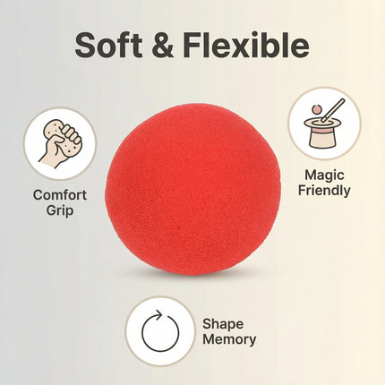10PCS Funny Soft Sponge Magic Balls Street Magic Trick Props for Beginners Kids Adults Easy to Learn Magic Show Toy Party Gift