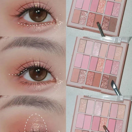 18Color Eyeshadow Palette Gliter for Eyes Shadow Palette Long Lasting Korean Eye MakeUp Eyeshadow Palette Cosmetics Eye Shadow