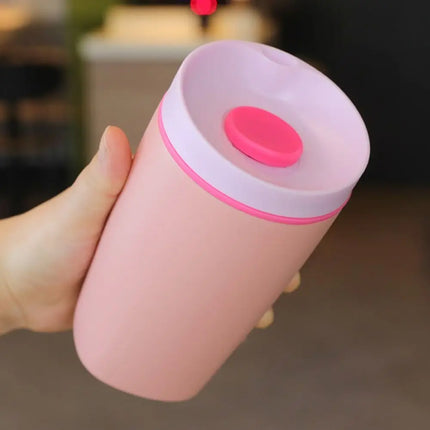 Drinkware Stainless Steel Thermos Bottle Portable Leak-Proof Vacuum Insulated Cup Reusable Fashion Coffee Mug Student