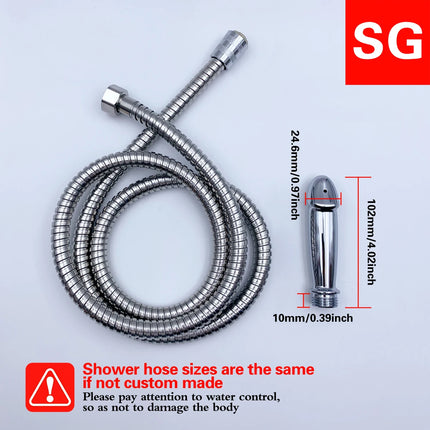 Metal Dildos Anal Douche Enema Syringe Anal plug Shower Head Anal Cleaning Kit Butt Plug Bathroom Supplies Adult Gay Sex Toys